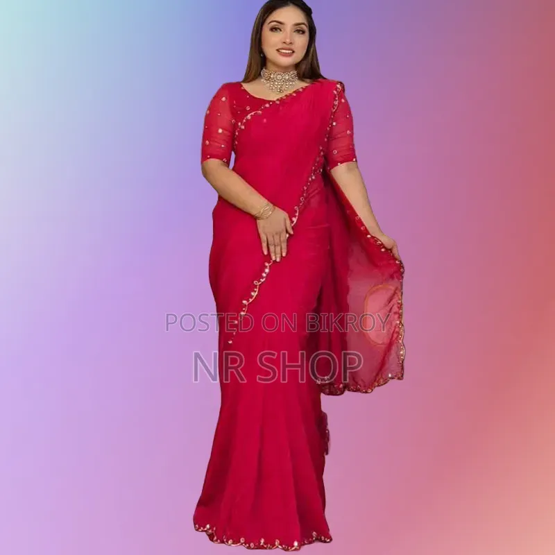 Premium Semi-Muslin Saree (with Blouse Piece)