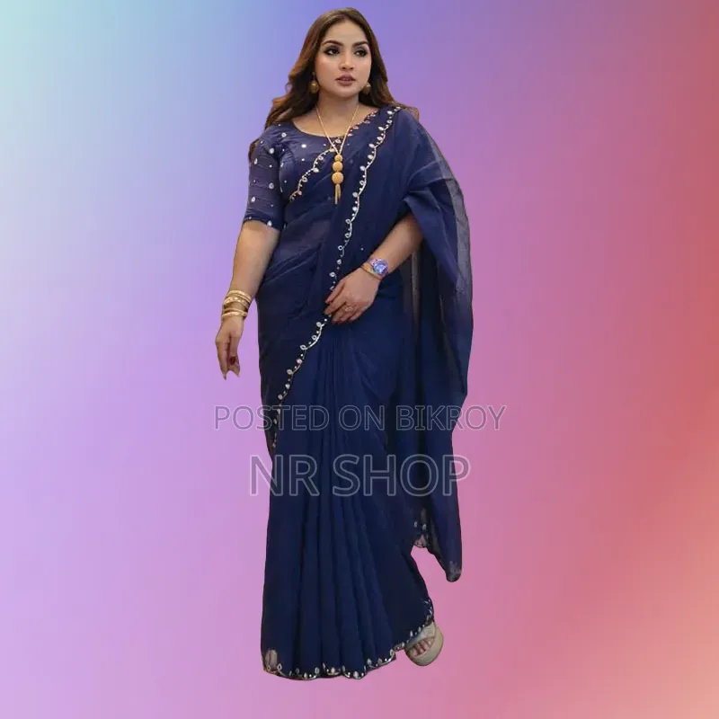 Premium Semi-Muslin Saree (with Blouse Piece)