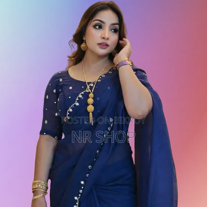 Premium Semi-Muslin Saree (with Blouse Piece)