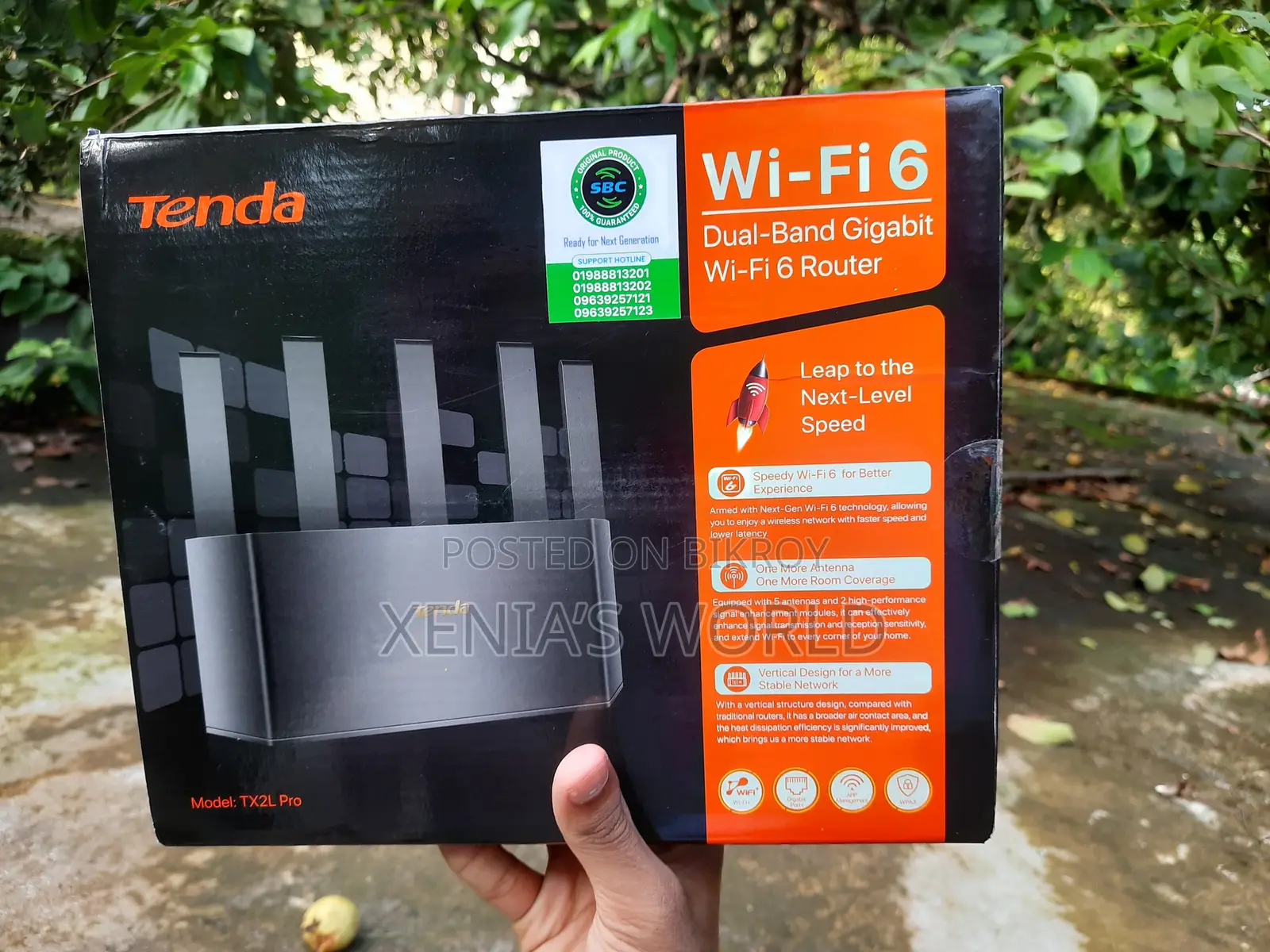 Tenda Tx2l Pro Wifi 6 Router + Solitine Xpon 1 Onu