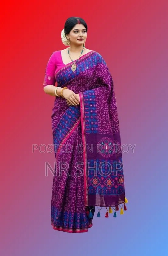 Premium Tangail Silk Boutique Saree (with running blouse piece)