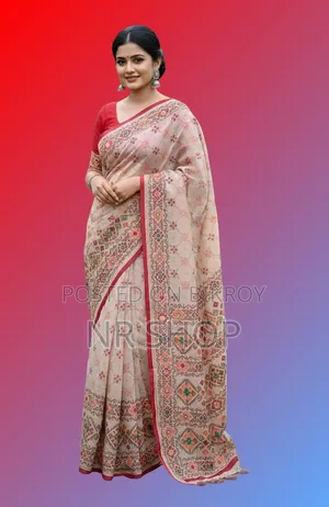 Premium Tangail Silk Boutique Saree (with running blouse piece)