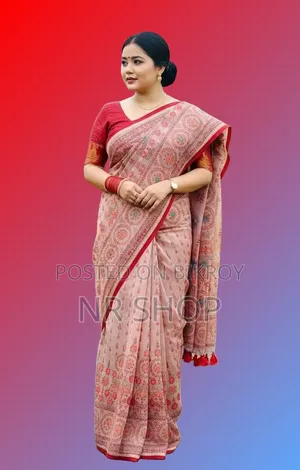 Premium Tangail Silk Boutique Saree (with running blouse piece)
