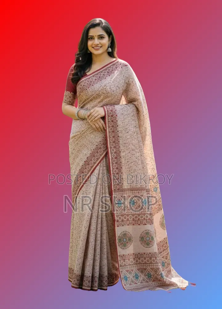 Premium Tangail Silk Boutique Saree (with running blouse piece)