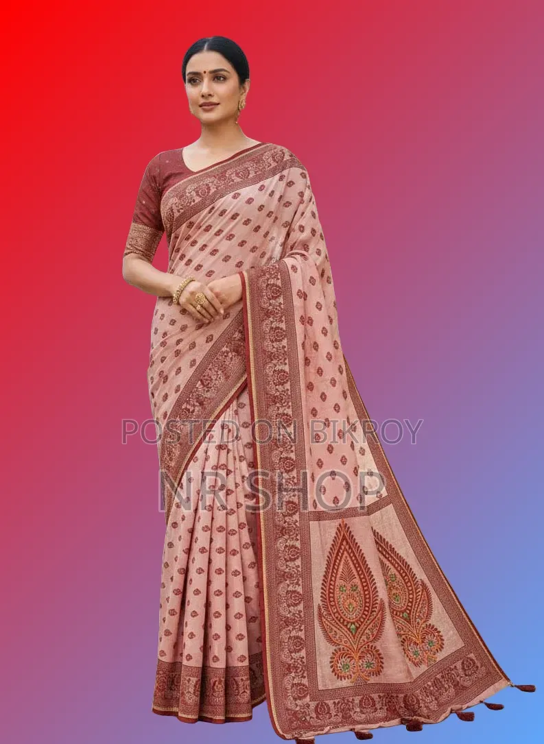 Premium Tangail Silk Boutique Saree (with running blouse piece)