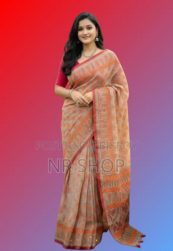 Premium Tangail Silk Boutique Saree (with running blouse piece)