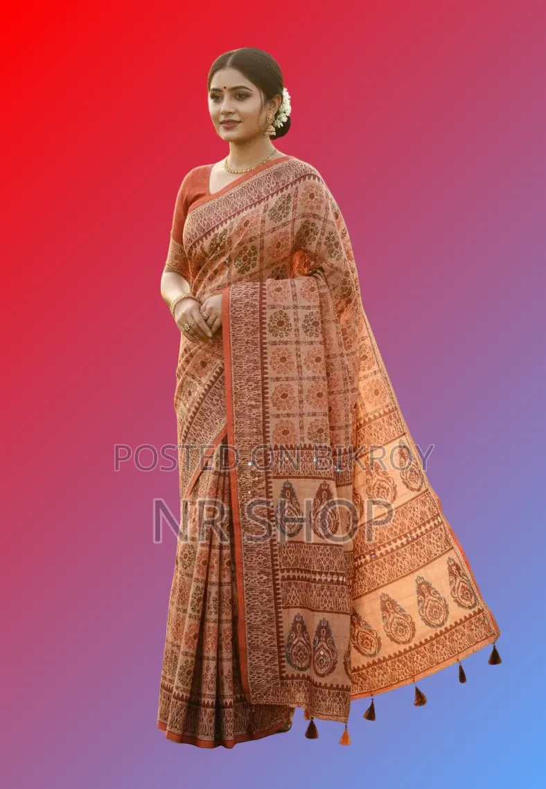 Premium Tangail Silk Boutique Saree (with running blouse piece)