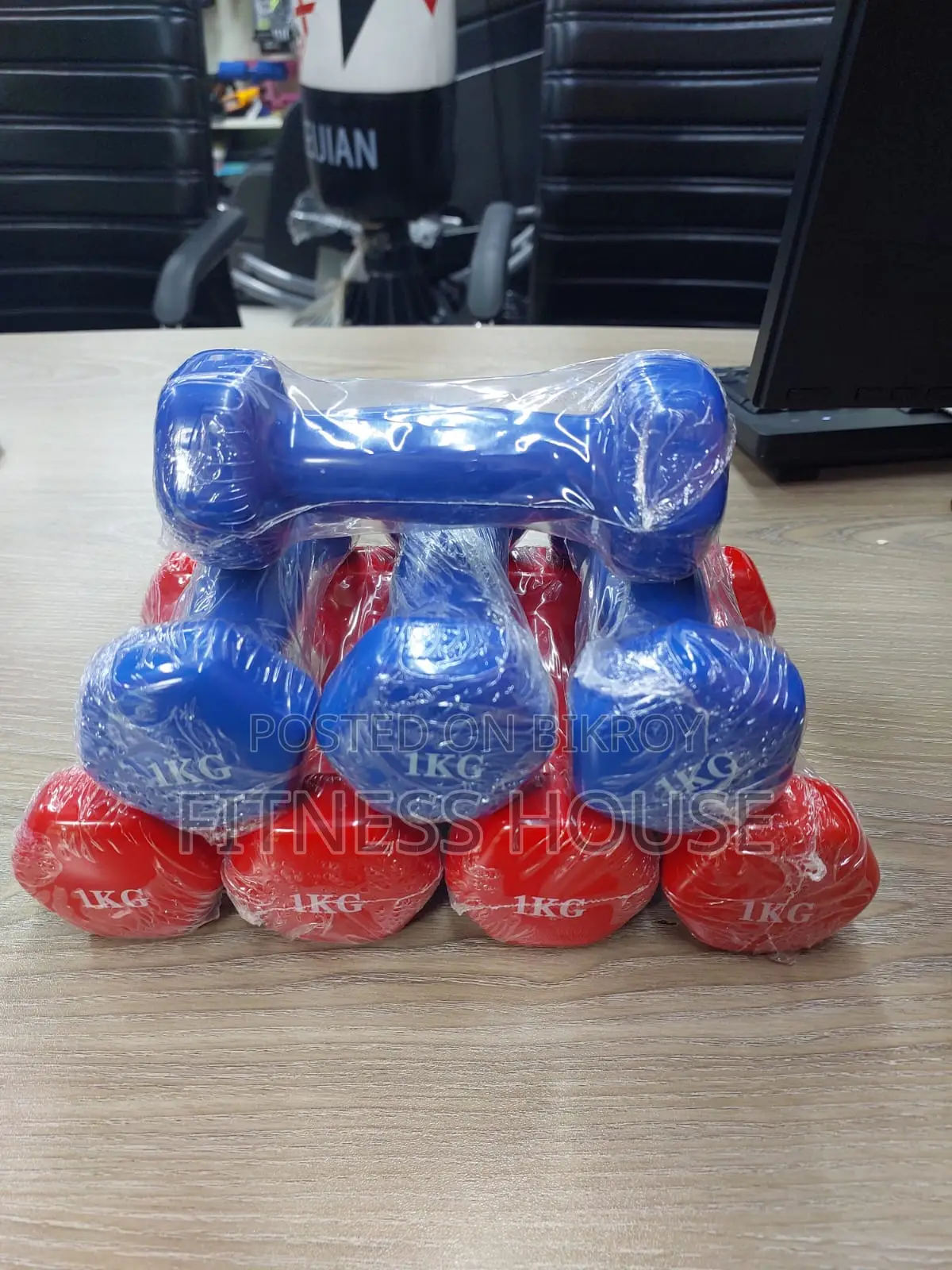 Vinyl Dumbbell 1kg Pair ( 2pcs )