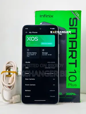 Infinix Smart 10 Plus 128 GB White