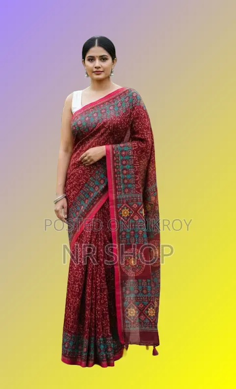Attractive Tangail Boutique Silk Saree (with running blouse piece)