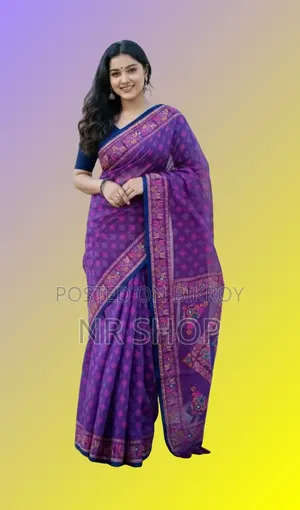 Attractive Tangail Boutique Silk Saree (with running blouse piece)