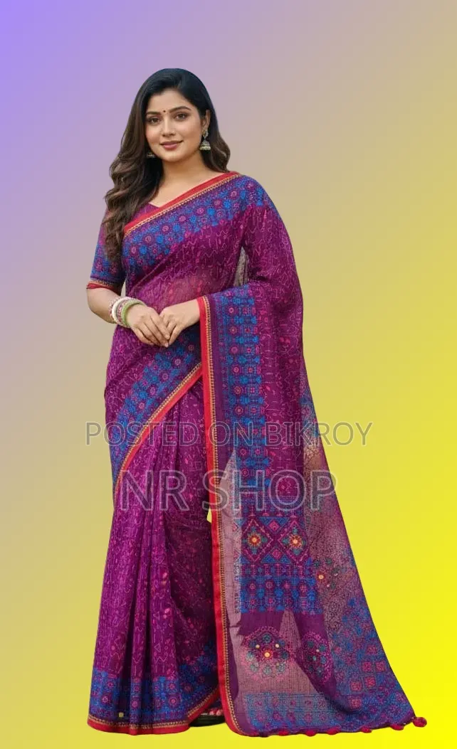 Attractive Tangail Boutique Silk Saree (with running blouse piece)