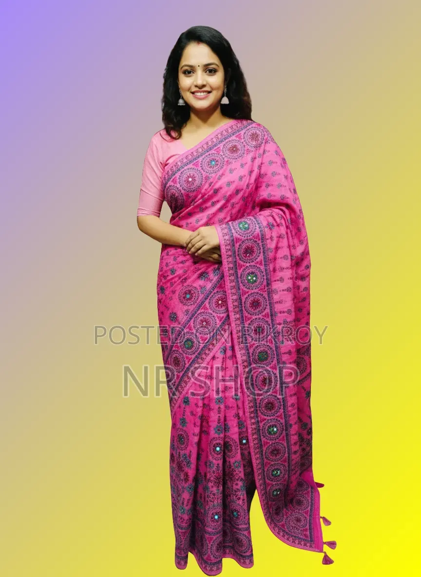 Attractive Tangail Boutique Silk Saree (with running blouse piece)