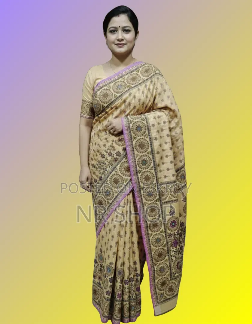 Attractive Tangail Boutique Silk Saree (with running blouse piece)