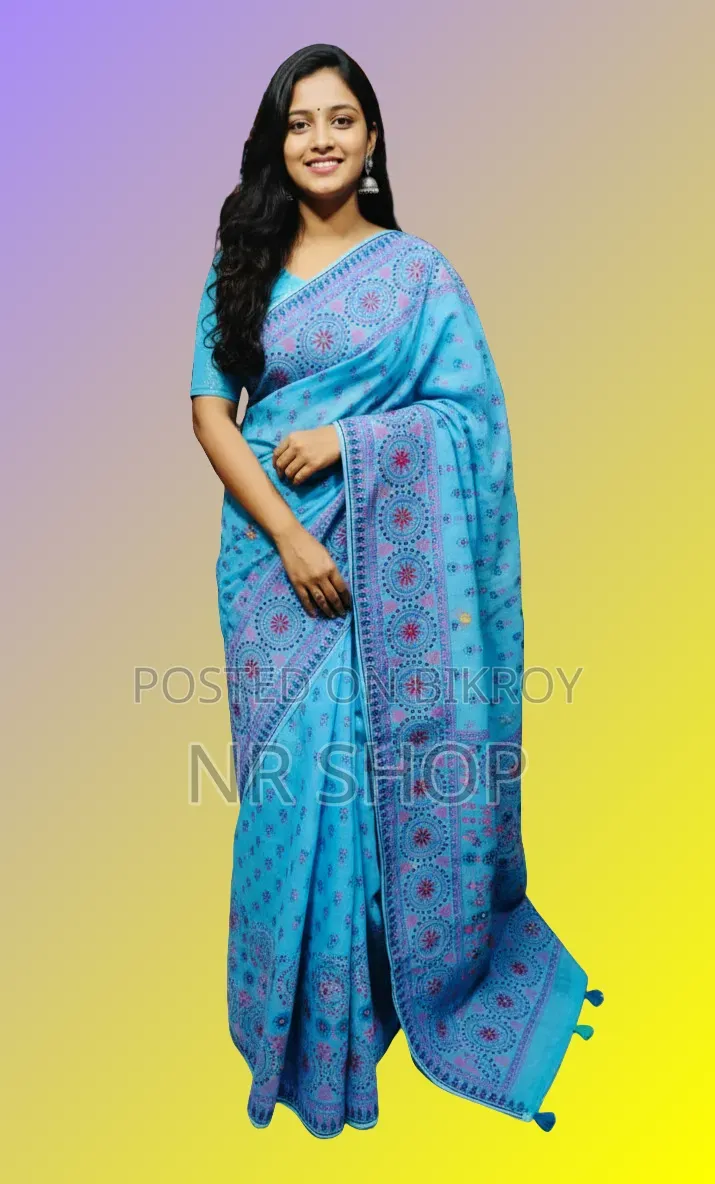 Attractive Tangail Boutique Silk Saree (with running blouse piece)