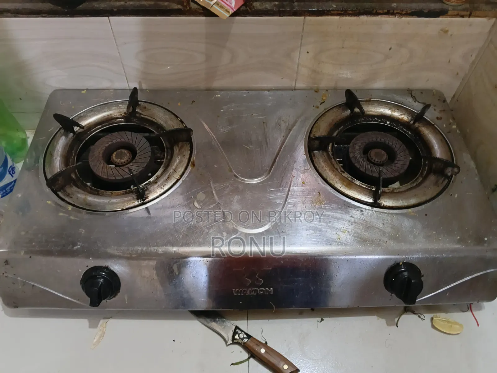 Gas Stove Double Burner With Gas Cylinder