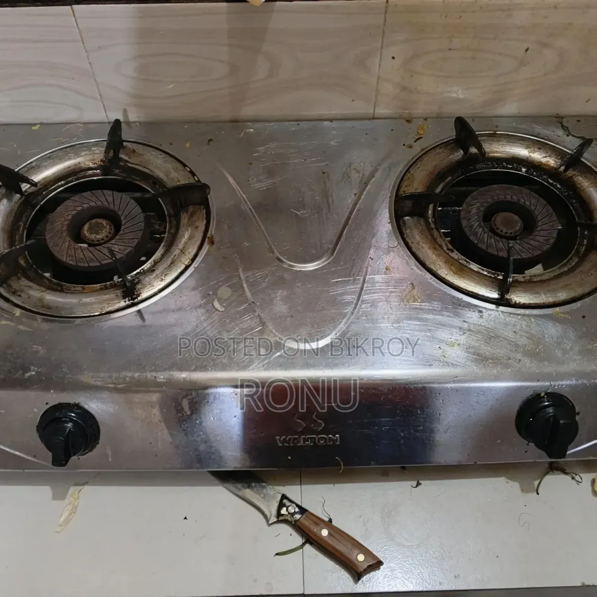 Gas Stove Double Burner With Gas Cylinder