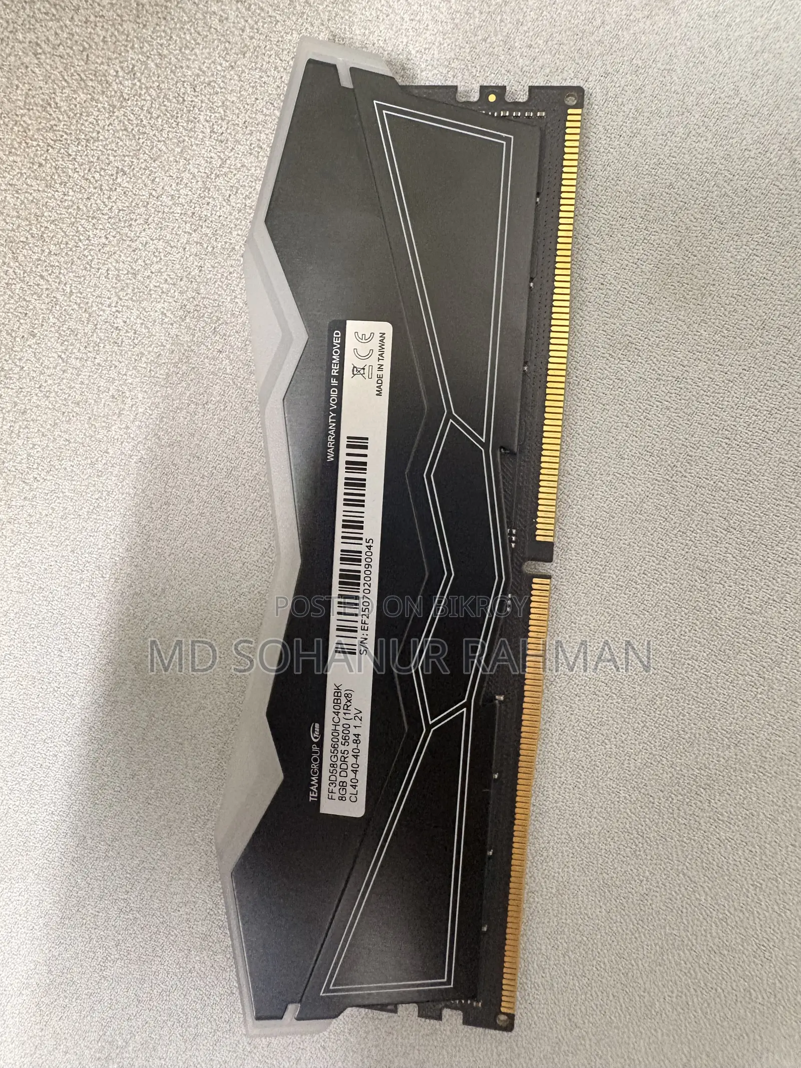 T Force Delta RGB 8GB DDR5 5600MHz 8*2=16 GB