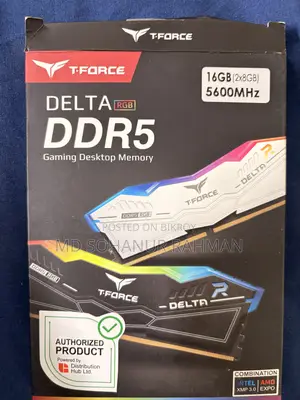 T Force Delta RGB 8GB DDR5 5600MHz 8*2=16 GB
