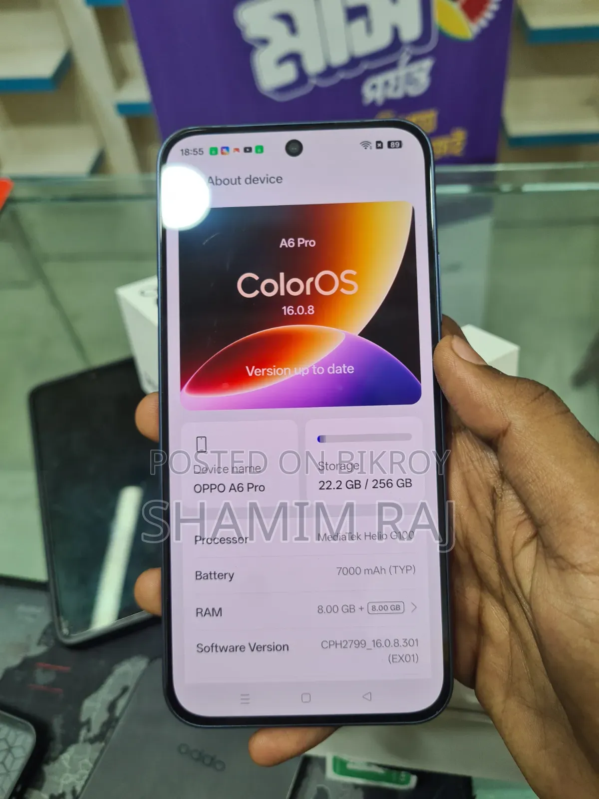 New Oppo A6 Pro 256 GB Blue
