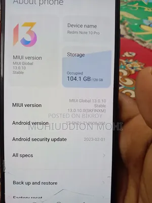 Xiaomi Redmi Note 10 Pro 128 GB Black