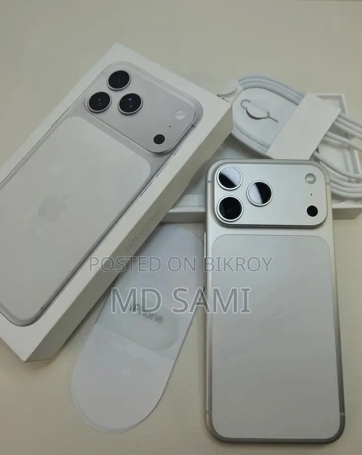 অ্যাপল আইফোন ১৭ প্রো ম্যাক্স ২৫৬ জিবি সিলভার
