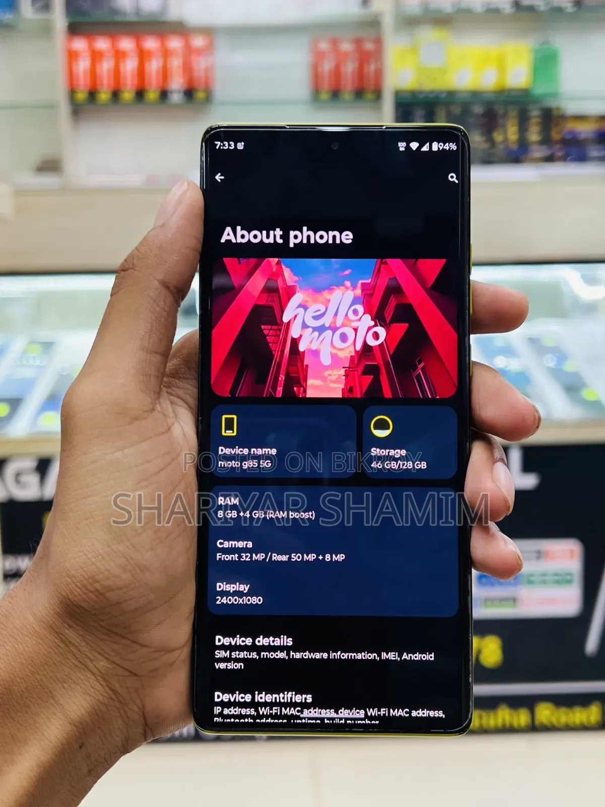 Motorola Moto G85 128 GB Yellow