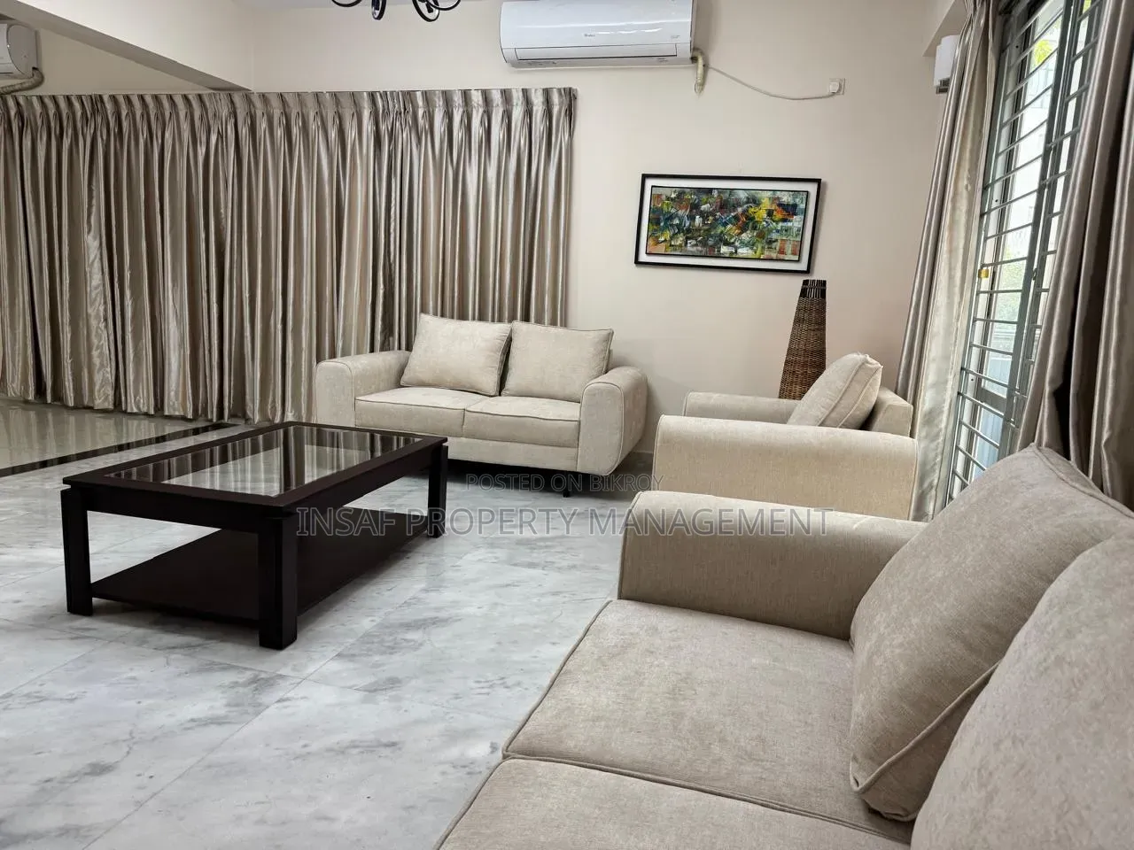 Furnished 3-Bedroom Apartment in Gulshan for Rent