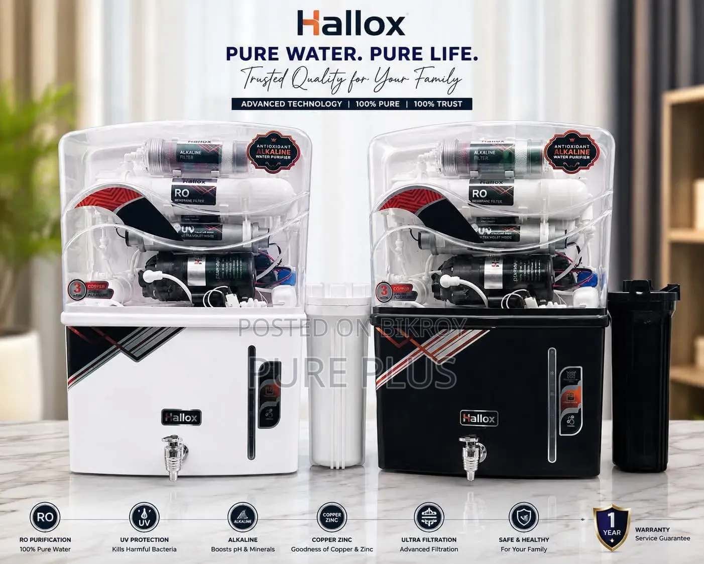 7 Stage RO Alkaline UV Water Purifier