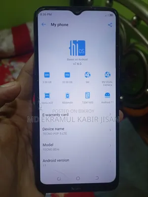 Tecno 32 GB Blue