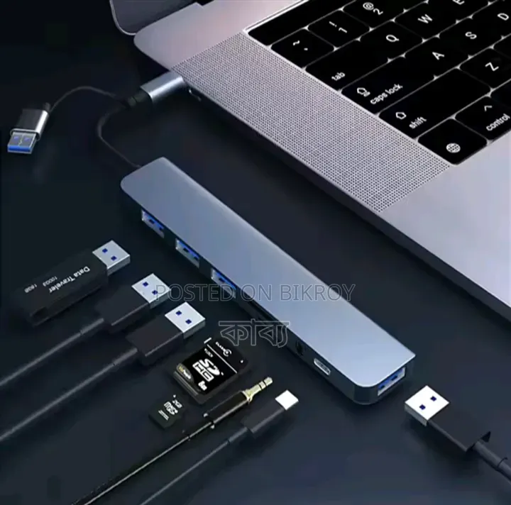 8 in 2 USB + Type C HUB Docking Station