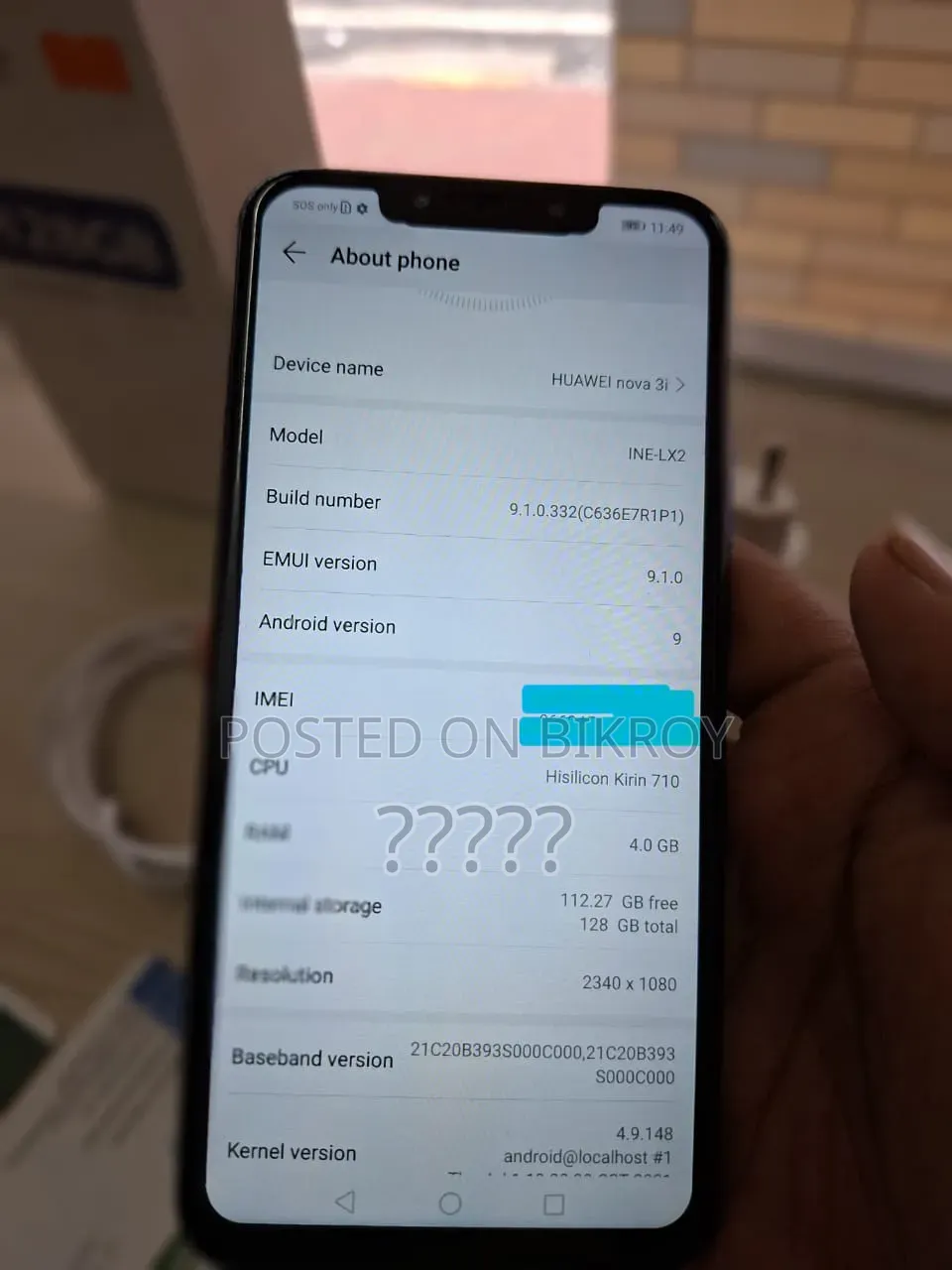 Huawei Nova 3i 128 GB Black