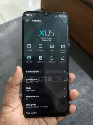 Infinix Hot 11 Play 64 GB Black