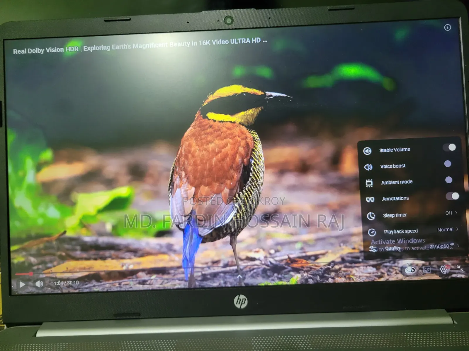 Laptop HP 250 G10 8GB Intel Core i3 SSHD (Hybrid) 512GB