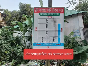 Land for sale in plot format