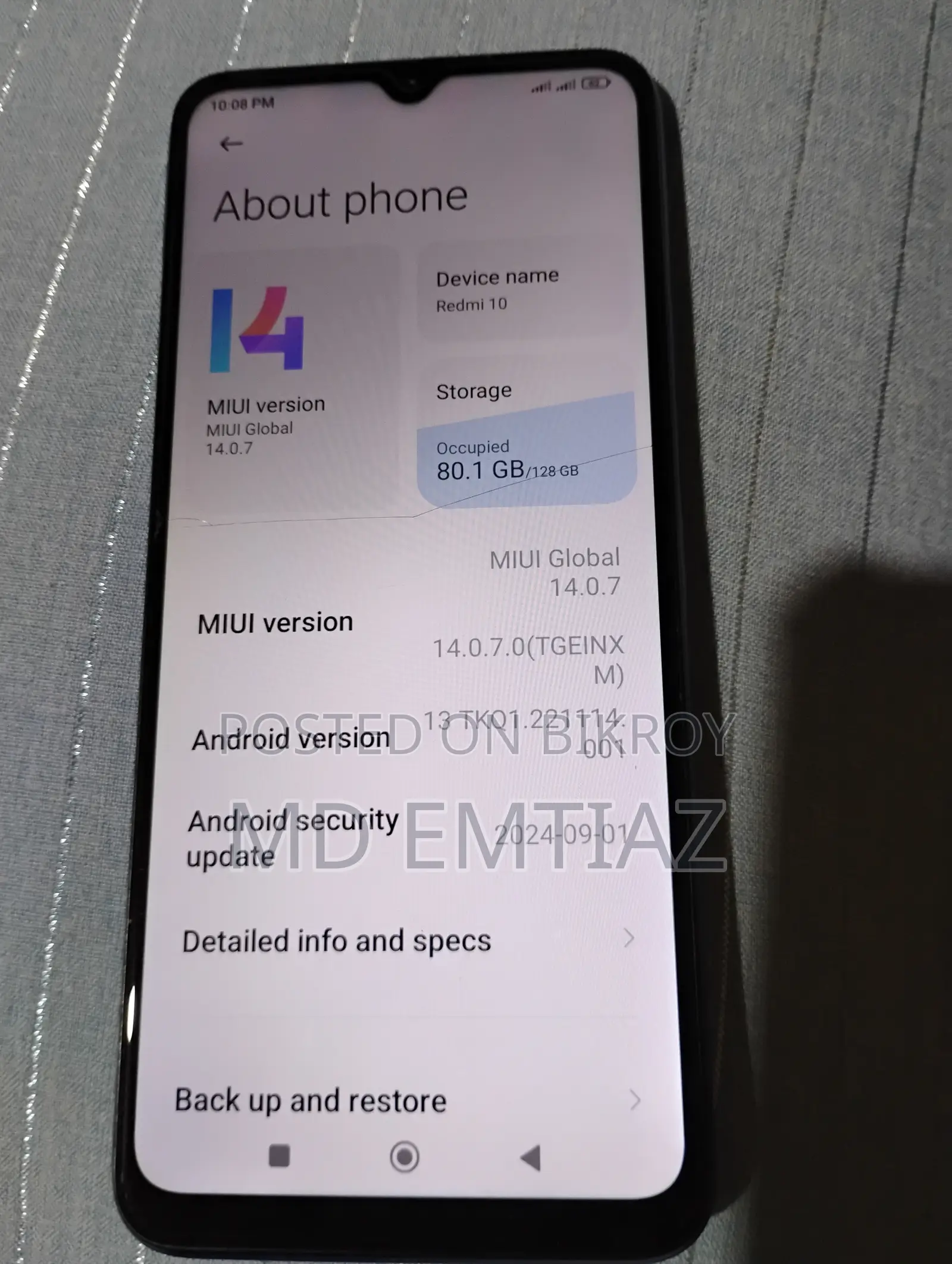 Xiaomi Redmi 10 128 GB Blue