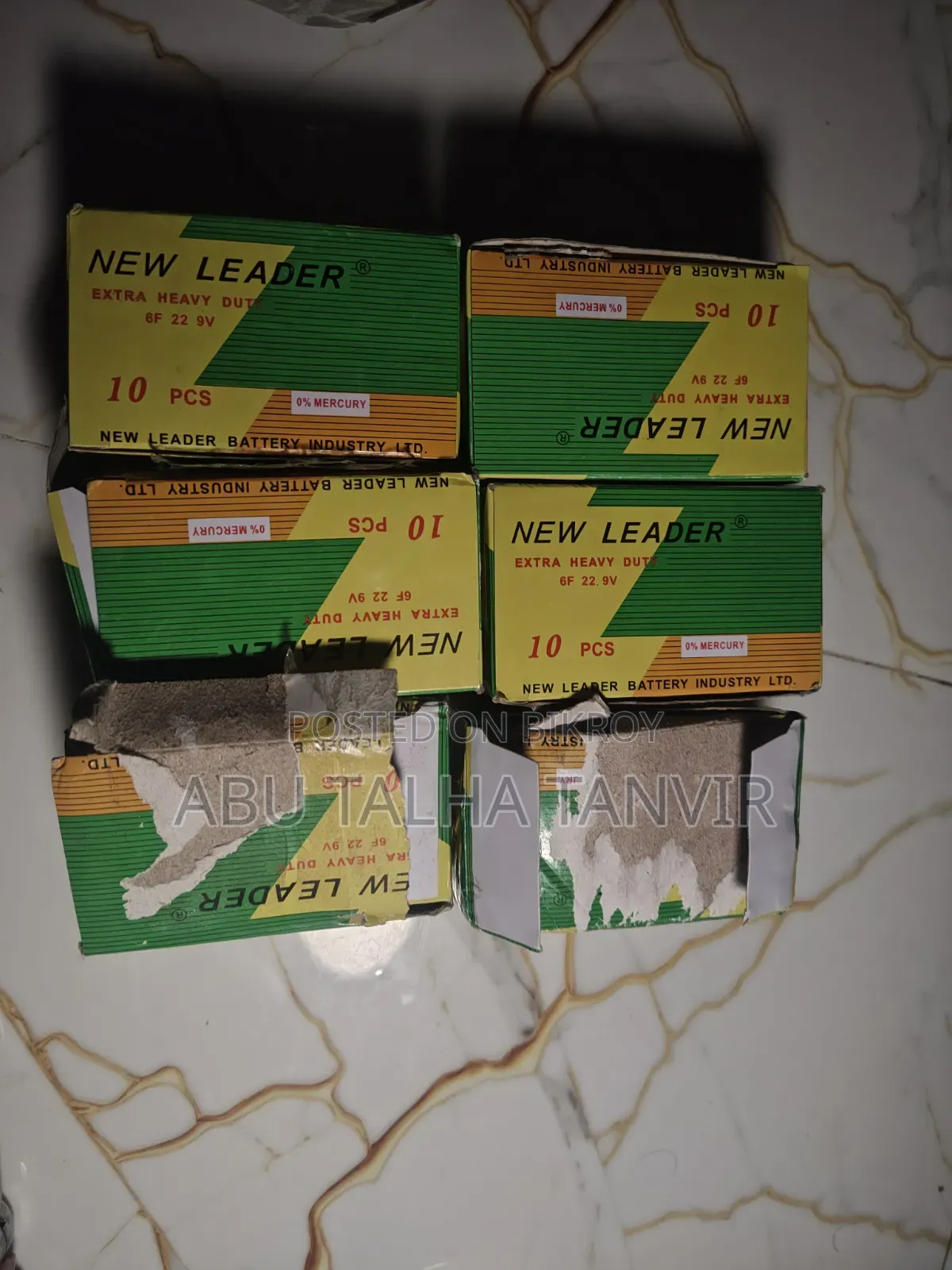 New Leader 9V Battery (6F22) - Brand New | 60 PCS Available
