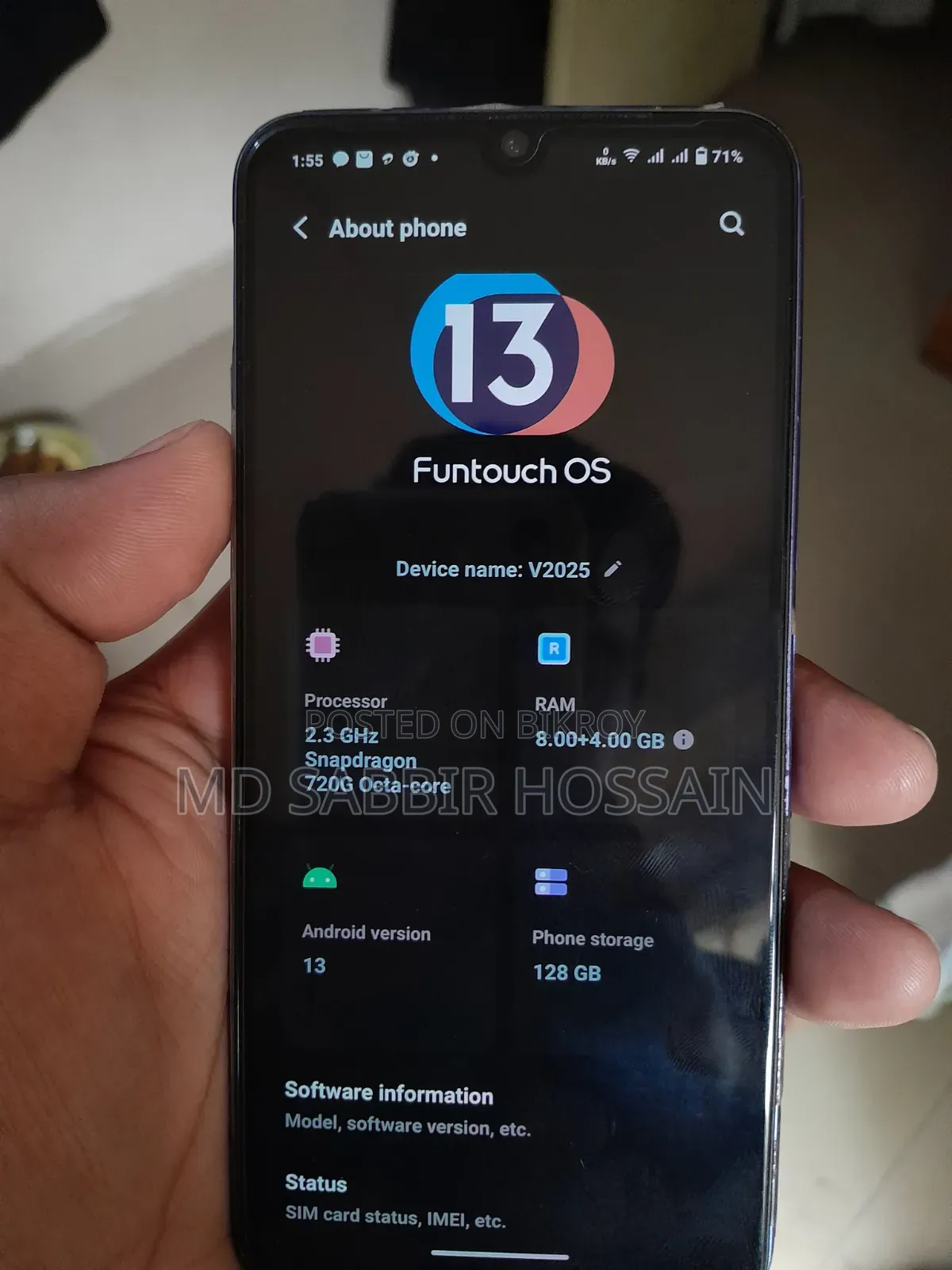Vivo V20 128 GB Blue