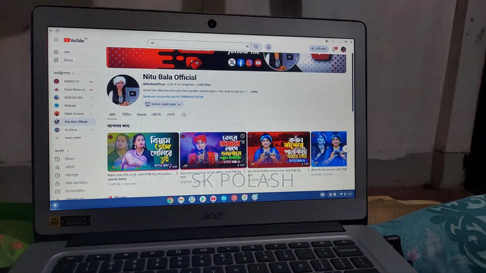 Laptop Acer Chromebook Spin 11 CP311 12GB Intel Core I7 HDD+SSD 60GB