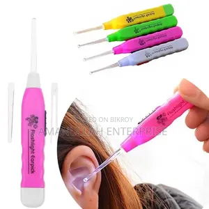 LED Flashlight Earpick | Safe Illuminated Earwax Removal Tool.