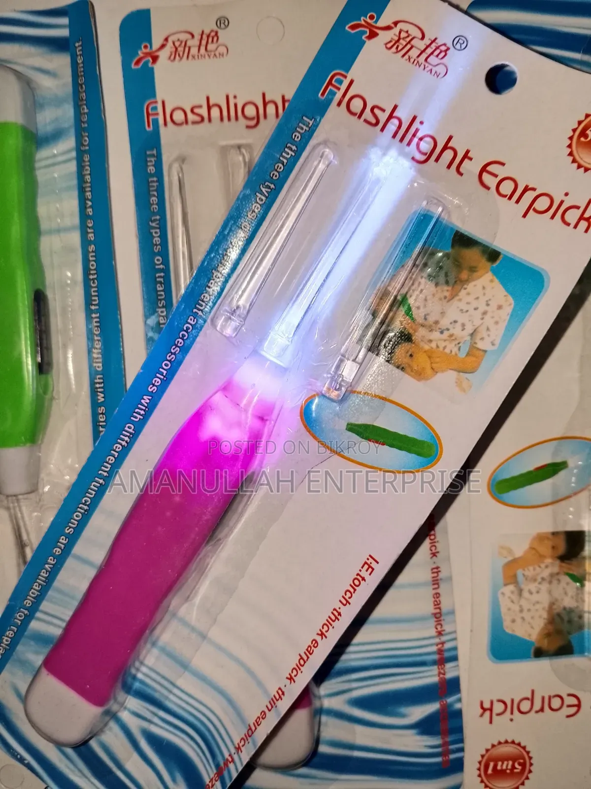এলইডি ফ্ল্যাশলাইট ইয়ারপিক | নিরাপদ আলোকিত ইয়ারওয়াক্স রিমুভাল টুল।