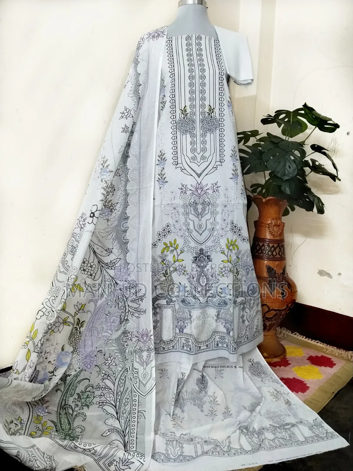 Al Huda Premium Swiss Lawn Three Piece Dress