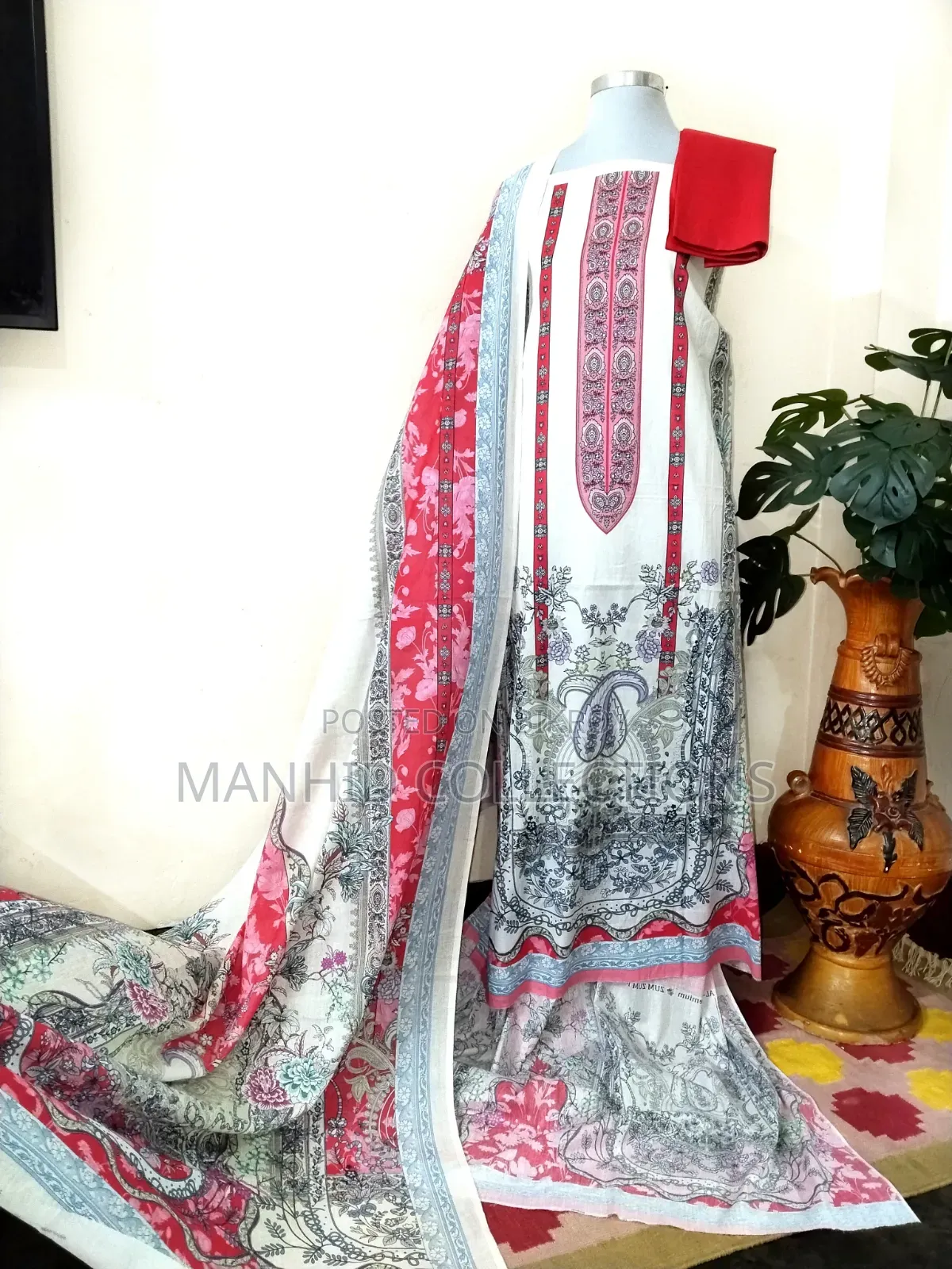 Al Huda Premium Swiss Lawn Three Piece Dress