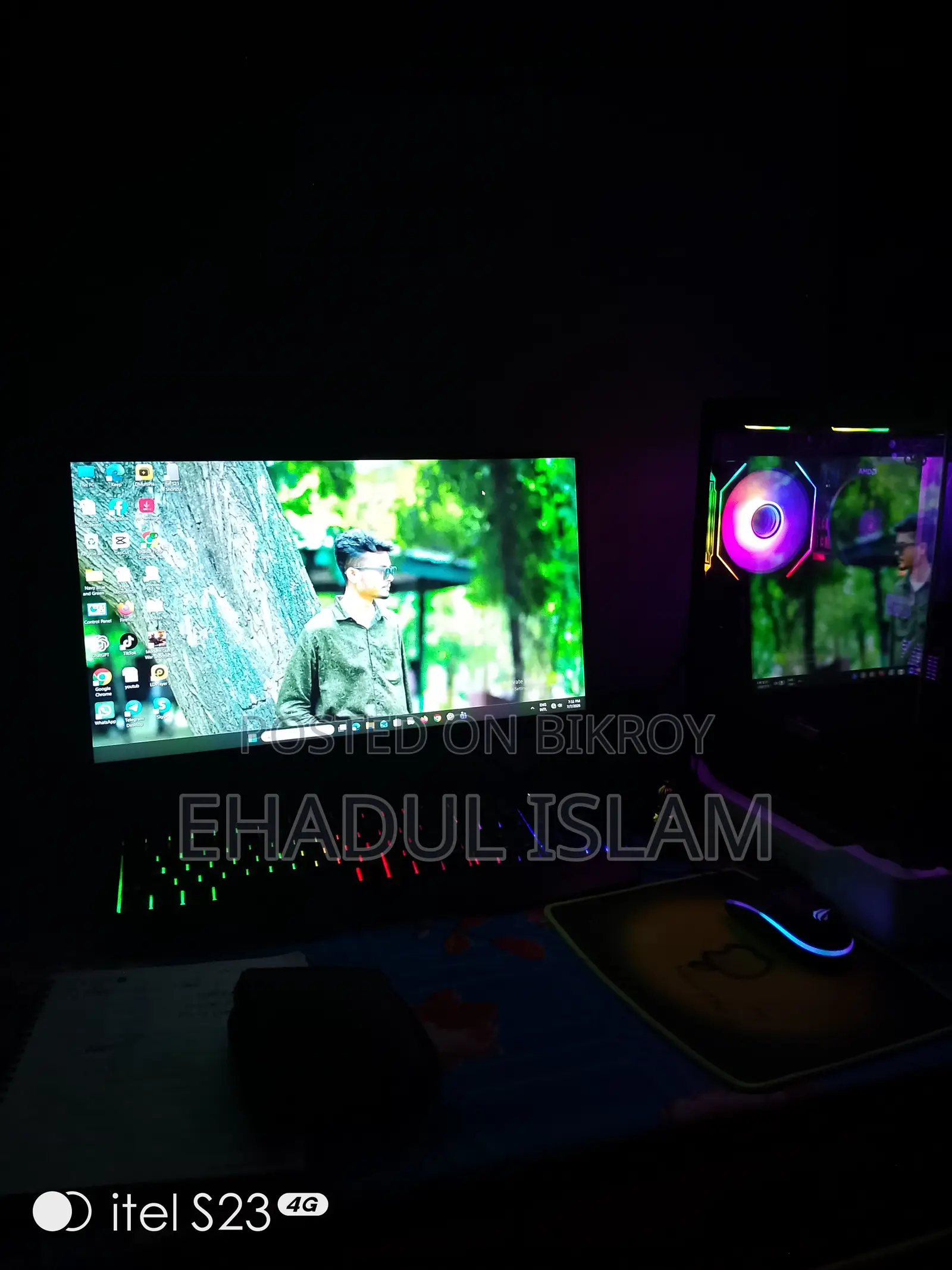 নতুন ডেস্কটপ কম্পিউটার MSI 8GB AMD Ryzen 5 SSD 256GB