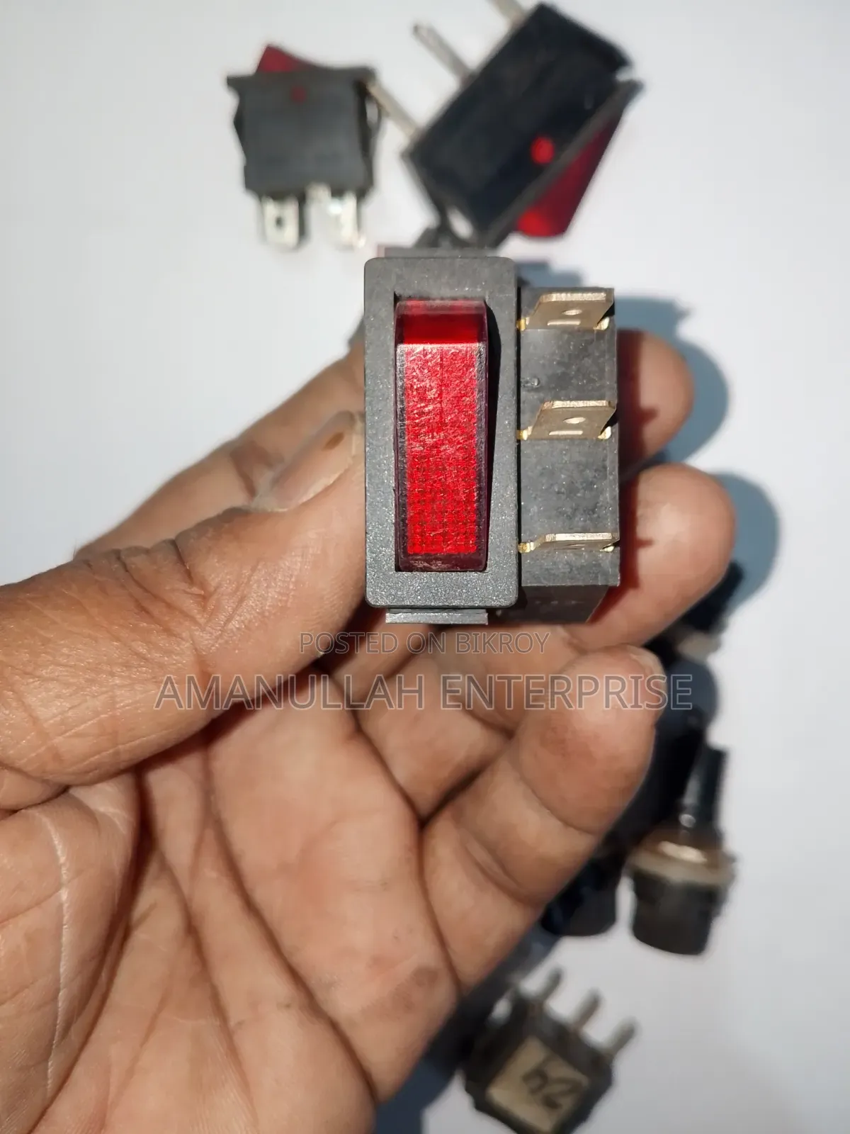 Assorted Electronic Switches Multi-Pack | Rocker Push-Button(3 Pcs)