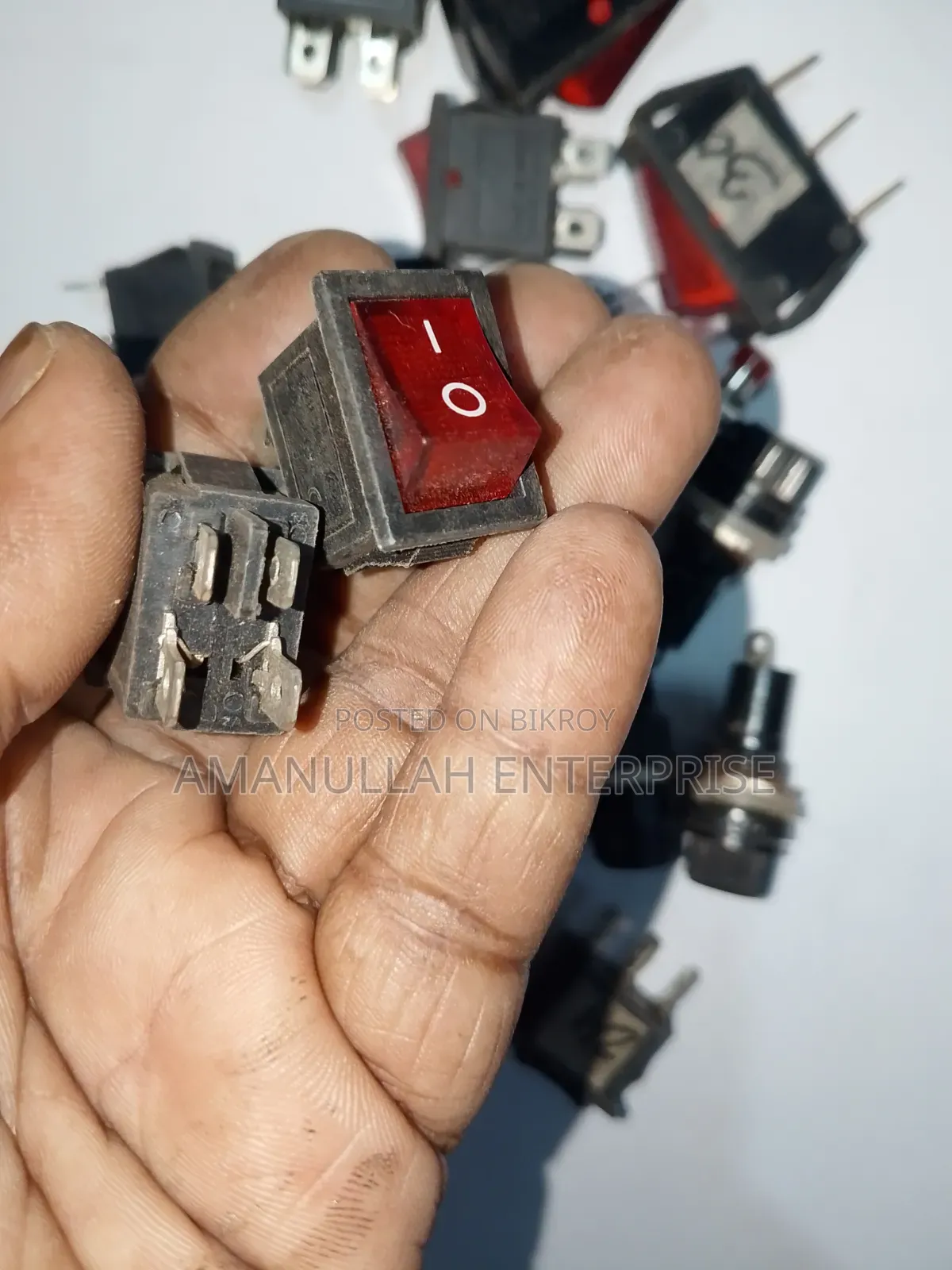 Assorted Electronic Switches Multi-Pack | Rocker Push-Button(3 Pcs)