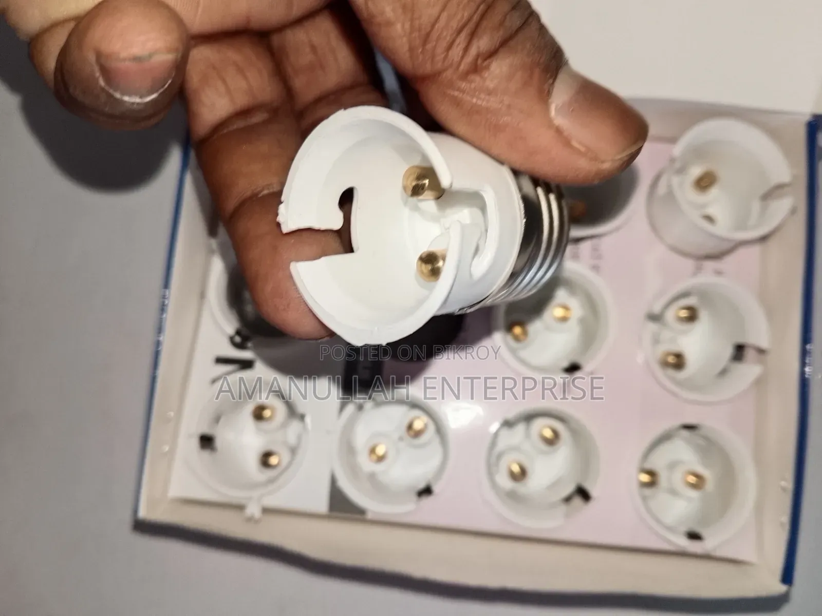 E27 থেকে B22 লাইট বাল্ব অ্যাডাপ্টার কনভার্টার | [ আমানুল্লাহ এন্টারপ্রাইজ ] ২ পিস