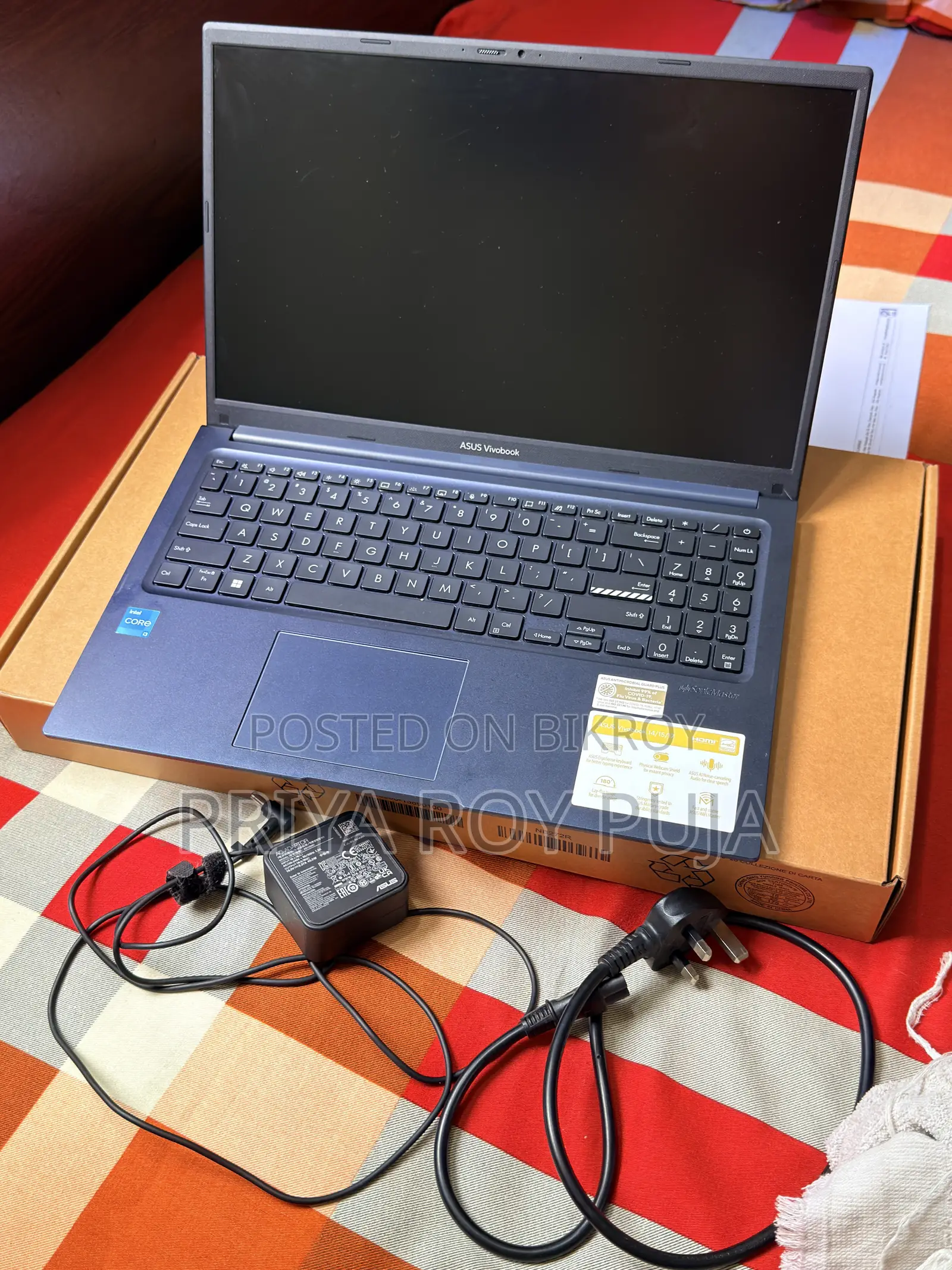 Laptop ASUS Vivobook 15 8GB Intel Core I3 SSD 512GB