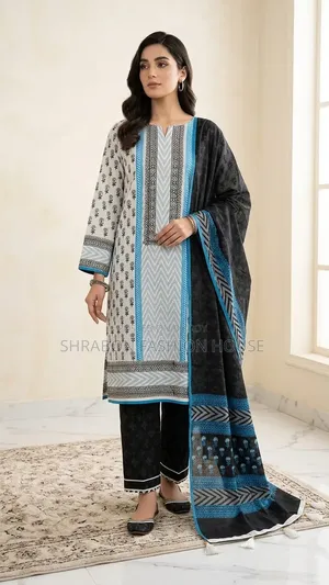 Premium Hand Block Unstitched Three Piece, Comfort for Summer Days