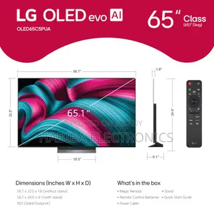 LG 65" C5 Smart Ai Webos OLED TV